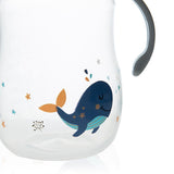 Babyjem Spill-Proof Baby Sippy Cup - 8.45 fl oz, Grey - Easy Transition from Bottle to Cup for Babies Aged 6-18 Months