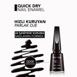 Flormar Quick Dry Nail Polish - 60-Second Drying, Highly Pigmented, Long-Lasting Nail Color