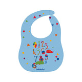 Bebedor Baby Bib - Easy Clean, Stain Resistant Velcro Feeding Bib for Infants & Toddlers - BPA Free, Educational Designs