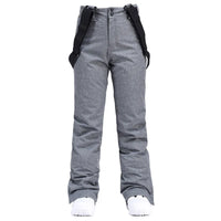 Windproof Waterproof Ski Pants with Detachable Elastic Waist