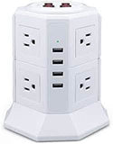 Safemore 8-Outlet Desktop Surge Protector with 4 USB Ports