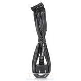 Samsung TV AC Power Cable | Right-Angle C7 Figure-8 Female to Right-Angle 2-Prong Male | Non-Polarized - 3903-000853