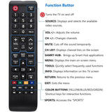 Samsung-TV-Remote for All Samsung LCD LED HDTV 3D Smart TVs Models