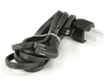 Samsung AH81-09782A AC Power Cable | 5 FT - Elbow C7 figure-8 to Elbow 2-Prong Male Connector | Non-Polarized - AH81-09782A