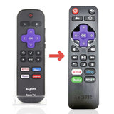 Anderic Substitute for Sanyo URMT21CND021 Roku TV Remote Control [RRLF16]