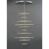 ET2 Saturn II Led 10Light Multi-Light Pendant Matte Silver Finish Matte White