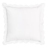 600 Thread Count Scallop Rope Embroidered Cotton Euro Sham Pair