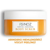 Sinoz Gold Aura Body Scrub - Exfoliating Sea Salt Scrub for Smooth, Moisturizing Skin - Natural Oils & Vitamin E