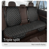 Black Quilted Leather Car Seat Covers