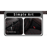 Black Quilted Leather Car Seat Covers