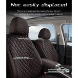 Black Quilted Leather Car Seat Covers