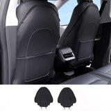 Lattice Leather Seat Back Protector for Tesla Model 3 & Model Y