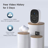 Security Camera Wireless Outdoor, 2-Way Talk Battery Powered Wi-Fi Camera  (Refurbished)