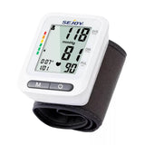 SEJOY Wrist Blood Pressure Monitor Automatic Digital Cuff Heart Rate BP Machine