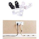 Self-Adhesive Wire Organizer Line Cable Plastic Clips
