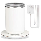 Self Stirring Coffee Mug with Lid Temperature Control 3 Heat Settings