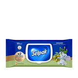 Selpak Organic Bamboo & Olive Oil Wet Wipes 50 Count