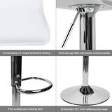 Set of 2: Adjustable Swivel Barstools