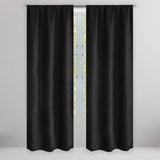 Set of 2: Brushed Textured Blackout Thermal Window Curtain Pair Panel