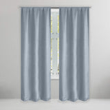 Set of 2: Brushed Textured Blackout Thermal Window Curtain Pair Panel