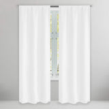 Set of 2: Brushed Textured Blackout Thermal Window Curtain Pair Panel