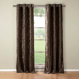 Set of 2: Floral Blackout Grommet Window Curtain Pair Panel
