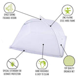 Set of 2: Large Pop-Up Mesh Screen Food Cover Tents