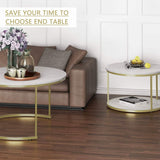 Set of 2: Modern Nesting Side Coffee Tables