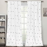 Set of 2: Polka Dots Blackout Window Curtain Pair Panel