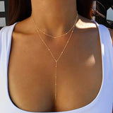 Sexy Tribal Style Iron Chain with Dangling Tassel Pendant