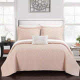 Shaly Quilt Cover Set Interlaced Vine Pattern Quilted Bed
