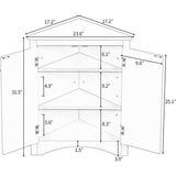 Shelf Corner Locker Triangle Corner Cabinet
