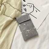 Shimmering Bling Rhinestone Crossbody Purse