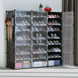 Shoe Rack Organizer with Transparent Doors