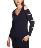 1.State Women's Cutout V-Neck Top, Size XS
