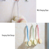 Shower Body Brush with Bristles and Loofah