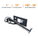 Heavy-Duty 72-Inch Sickle Bar Mower Skid Steer Loader Attachment (SAK81490)