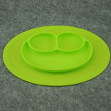 Silicone Feeding Placemat and 3-Section Plate