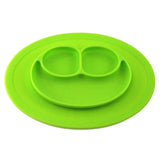Silicone Feeding Placemat and 3-Section Plate