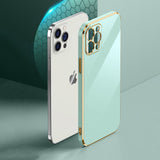 Silicone Plating Cover; Luxury Electroplated Phone Case For IPhone