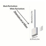 Silicone Toilet Brush with Long Holder Set