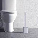 Silicone Toilet Brush with Long Holder Set