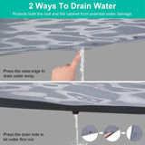 Silicone Under Sink Mat Liner with Drain Hole