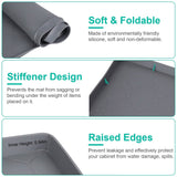 Silicone Under Sink Mat Liner with Drain Hole