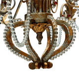 Hampton Bay Allure 8-Light 88-1/2 in. Hanging Silver and Gold Chandelier