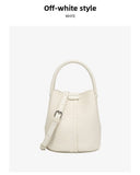 Simple niche woven pattern handbag bucket bag women's bag tide 2025 new senior sense shoulder bag crossbody bag
