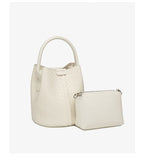 Simple niche woven pattern handbag bucket bag women's bag tide 2025 new senior sense shoulder bag crossbody bag