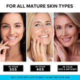 SimplyVital Collagen, Retinol & Hyaluronic Acid Cream - Anti-Aging Face Moisturizer for Face, Firming Skin Care Neck & Décolleté - Made in USA, Daily Moisturizer Face Cream Day & Night - 1.7 fl.oz.