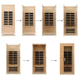 Thermora Elara Premium 1-Person Indoor Low EMF FAR Infrared Heat Hemlock Wood Personal Home Spa Sauna, 1200W (SAK27463)