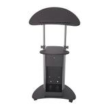 Sit-to-Stand Rolling Adjustable Laptop Cart with Storage